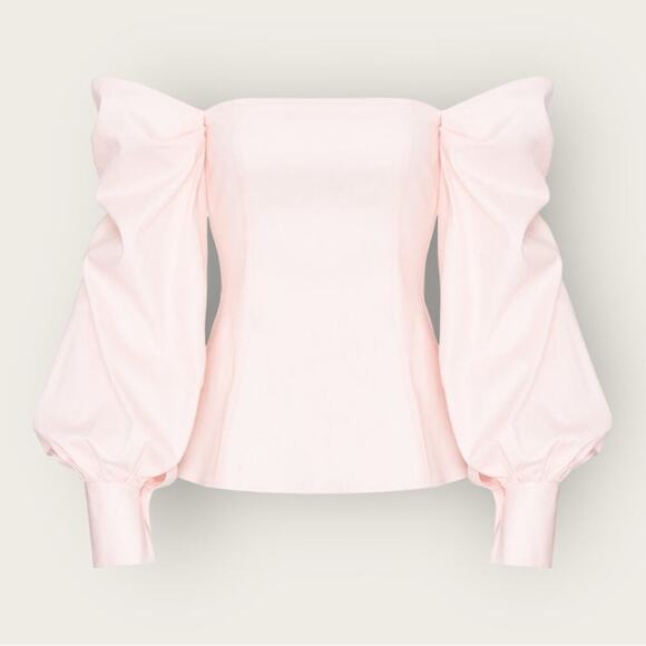 GUC | ADEAM | Off-Shoulder Bustier Top | Pale Pink | Size 2 - Picture 16 of 16